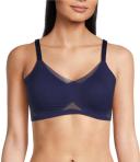 Honeylove Wire Free Crossover Bra, Womens, 3X, Navy
