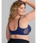 Honeylove Wire Free Crossover Bra, Womens, 3X, Navy