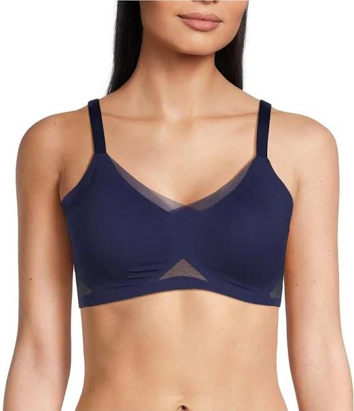 Honeylove Wire Free Crossover Bra, Womens, XL, Navy