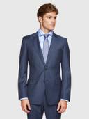 Hopkins Peak Lapel Wool Suit Jacket 100 / Petrol