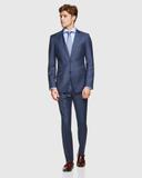 Hopkins Peak Lapel Wool Suit Jacket 100 / Petrol