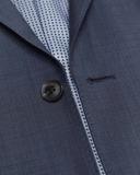 Hopkins Peak Lapel Wool Suit Jacket 100 / Petrol