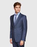 Hopkins Peak Lapel Wool Suit Jacket 100 / Petrol