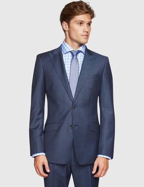 Hopkins Peak Lapel Wool Suit Jacket 100 / Petrol