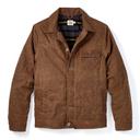Huckberry Flint and Tinder Men's Flannel-Lined Waxed Trucker Jacket, Water & Weather Resistant