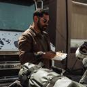 Huckberry Flint and Tinder Men's Flannel-Lined Waxed Trucker Jacket, Water & Weather Resistant