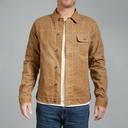 Huckberry Flint and Tinder Men's Flannel-Lined Waxed Trucker Jacket, Water & Weather Resistant