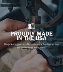 Huckberry Flint and Tinder Men's Flannel-Lined Waxed Trucker Jacket, Water & Weather Resistant
