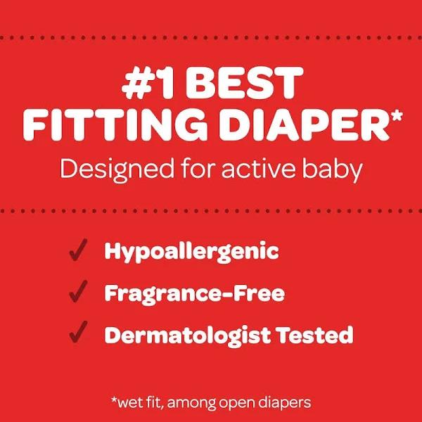Huggies Little Movers Diapers, Size 7