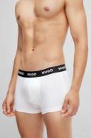 Hugo 3 Pack Boxer Shorts, Size XS, White