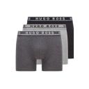 Hugo Boss Cotton Stretch Boxer Briefs 3-Pack Grey/Charcoal/Black