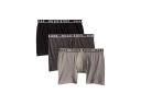 Hugo Boss Cotton Stretch Boxer Briefs 3-Pack Grey/Charcoal/Black