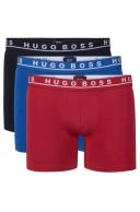 Hugo Boss Cotton Stretch Boxer Briefs 3-Pack Grey/Charcoal/Black
