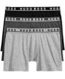 Hugo Boss Cotton Stretch Boxer Briefs 3-Pack Grey/Charcoal/Black