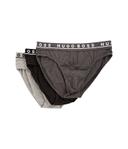 Hugo Boss Cotton Stretch Briefs 3-Pack Grey/Charcoal/Black