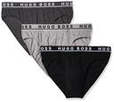 Hugo Boss Cotton Stretch Briefs 3-Pack Grey/Charcoal/Black