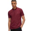 Hugo Boss Green Paul Curved Polo Small / Dark Pink