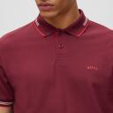Hugo Boss Green Paul Curved Polo Small / Dark Pink