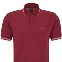 Hugo Boss Green Paul Curved Polo Small / Dark Pink