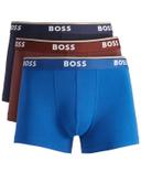 Hugo Boss Men's 3 Pack Bold Logo Cotton Stretch Trunks