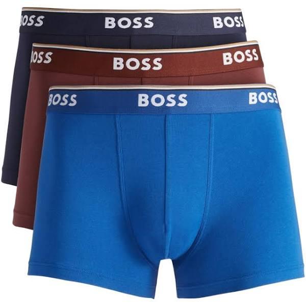 Hugo Boss Men's 3 Pack Bold Logo Cotton Stretch Trunks