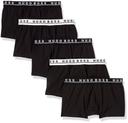 Hugo Boss Men's 5 Pack Cotton Trunk, Black Tar, XX-Large
