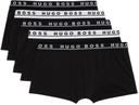 Hugo Boss Men's 5 Pack Cotton Trunk, Black Tar, XX-Large