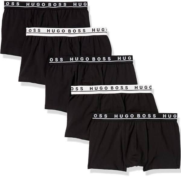 Hugo Boss Men's 5 Pack Cotton Trunk, Black Tar, XX-Large