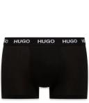 Hugo Triple Pack Boxer Trunks Black