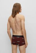 Hugo Two-Pack of Stretch-Cotton Trunks with Logo waistbands, Men, Size: XS, Light Red