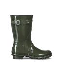 Hunter Original Short Gloss Women's Wellington Boots - Dark Olive