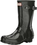 Hunter Original Short Gloss Women's Wellington Boots - Dark Olive