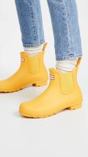 Hunter Women Original Chelsea Boots Yellow 10