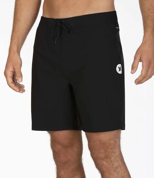 Hurley Men's 17" One and Only Solid Volley Swim Trunks - Black - Swimoutlet.com