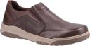 Hush Puppies Mens Fletcher Leather Shoes Coffee 7 UK