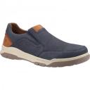Hush Puppies Mens Fletcher Leather Shoes Navy/Tan 10 UK Mixed Mens Shoes