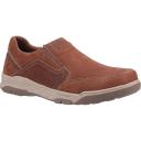 Hush Puppies Mens Fletcher Leather Shoes Tan 10 UK