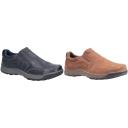 Hush Puppies Mens Jasper Slip On Leather Shoes Black 7 UK
