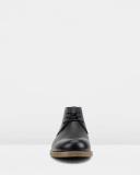 Hush Puppies Terminal Lace Up Desert Boot Black Tumbled