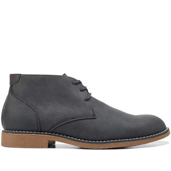 Hush Puppies Terminal Lace Up Desert Boot Black Tumbled