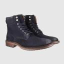 Hustler Navy Suede - Mens Lace Up Boots - Wild Rhino Shoes 47 / Navy Suede