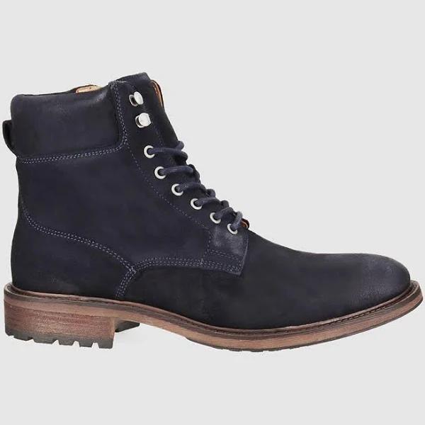 Hustler Navy Suede - Mens Lace Up Boots - Wild Rhino Shoes 47 / Navy Suede