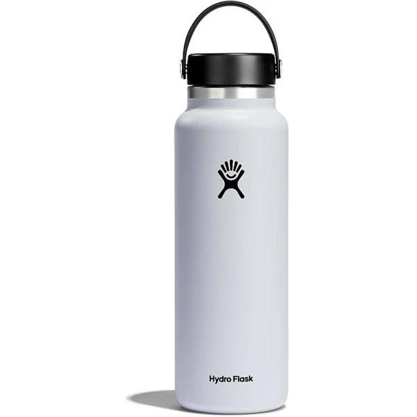 Hydro Flask Hydration 40oz Wide Mouth Insulated Water Bottle - White | Surf Accessories