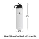 Hydro Flask Seagrass 24-Oz. Wide Straw Lid Water Bottle 24 oz