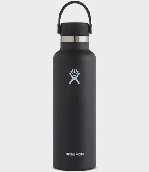 Hydroflask Bottle w/ Flex Straw Cap ~ Black 21oz