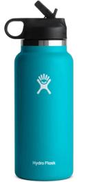 Hydroflask Bottle w/ Flex Straw Cap ~ White 21oz