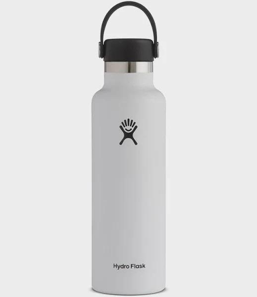 Hydroflask Bottle w/ Flex Straw Cap ~ White 21oz