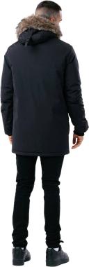Hype Mens Luxe Longline Parka Black XXL Mixed Mens Parka
