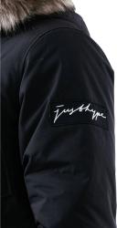 Hype Mens Luxe Longline Parka Black XXL Mixed Mens Parka