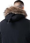 Hype Mens Luxe Longline Parka Black XXL Mixed Mens Parka